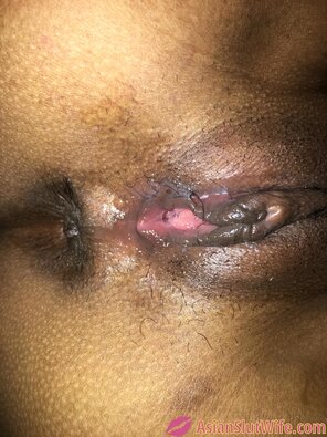 zdjęcie amatorskie Closeup of her pussy lips