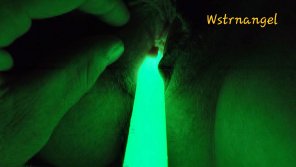 amateur pic Glow Stick in My Pussy 1