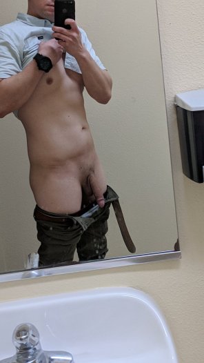 amateur photo Dicking around at work it's Al[m]ost Friday