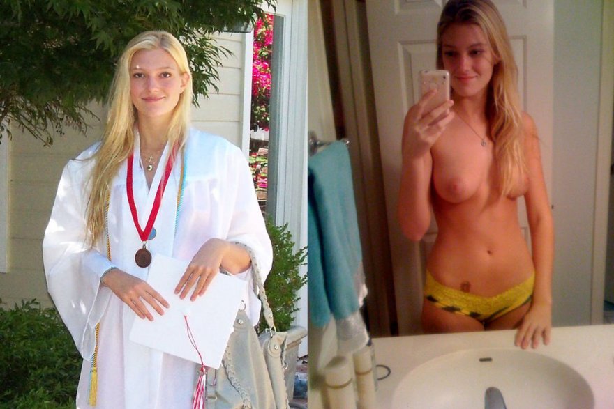 Blonde Graduate nude