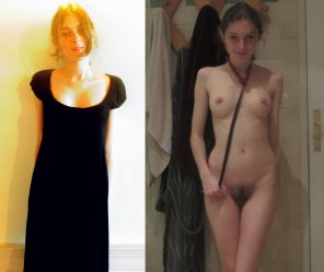 foto amateur From dress to leash