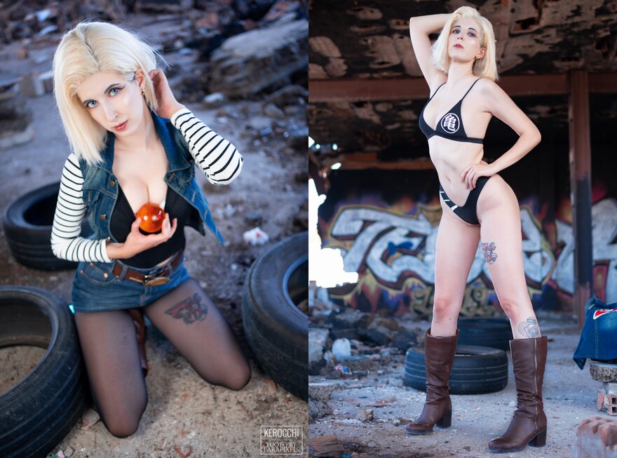 Android 18 erocosplay from Dragon Ball Z! What did you wish for to Shenron? ~ Kerocchi