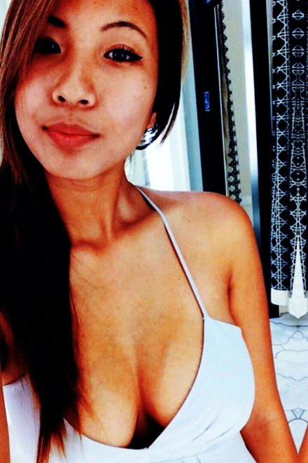 Asian cleavage tanlines, NN