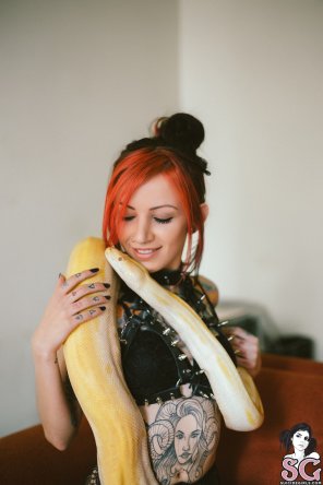 With a Snake