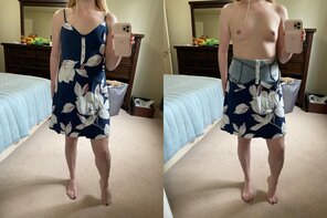 amateur photo I wear all my summer dresses without a bra ðŸ˜