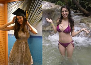 amateur photo Gorgeous Hispanic girl, clothed/bikini