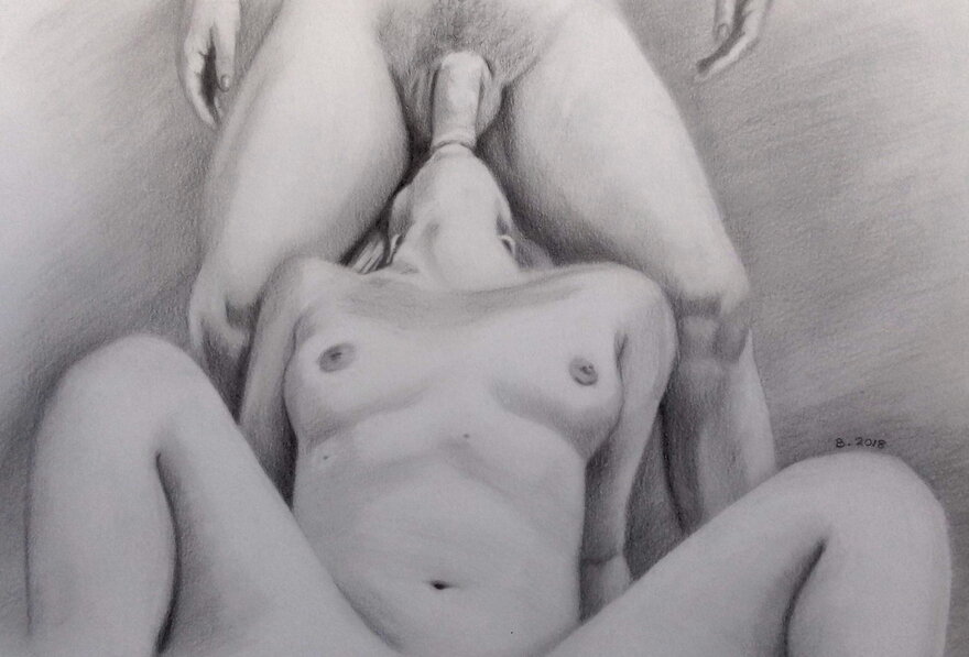 Here is another one of my erotic drawings in pencil :)