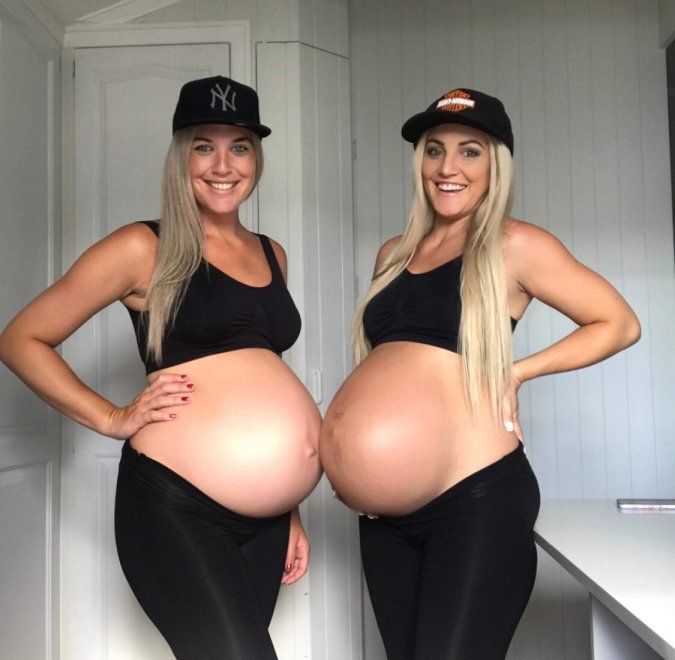 Two blonde bumps