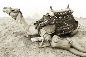 amateur-Foto Marisa at the Pyramids