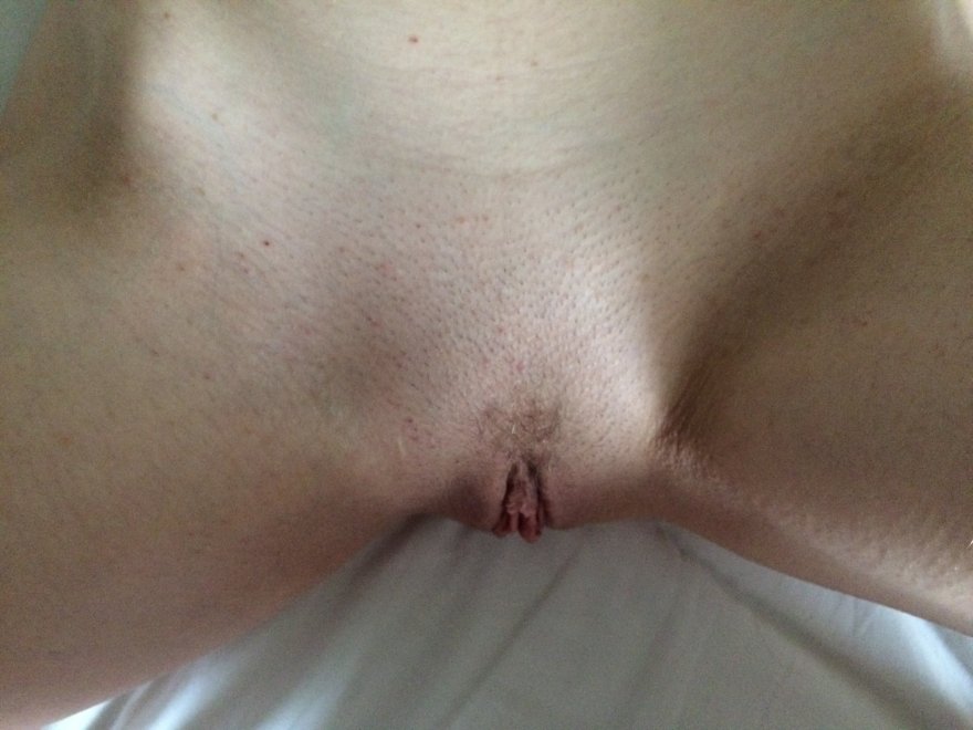 my wife's pussy from above and further away