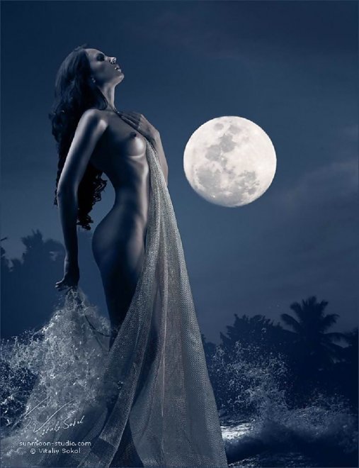 Moonlit Goddess nude