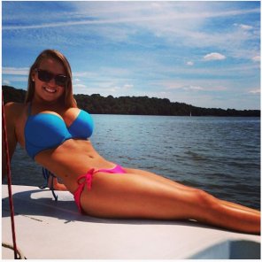 amateur photo Sun tanning Bikini Swimwear Vacation Beauty 