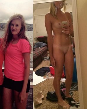 amateur pic Cute blonde on/off