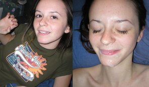 アマチュア写真 Before-And-After-Cum-Facials-7-752x440