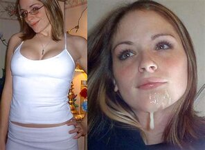 photo amateur Before-And-After-Cum-Facials-26