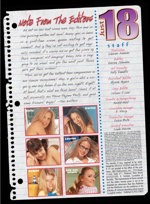 Just 18 Magazine 2006 08-03