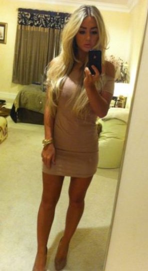 foto amadora Clothing Blond Selfie Dress Leg 