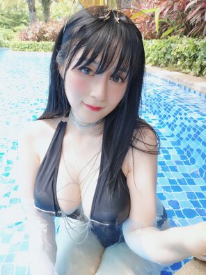 foto amadora Baiyin811 (白银81) - Black Bikini 2 (11)