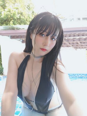 foto amadora Baiyin811 (白银81) - Black Bikini 2 (14)