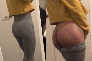 amateur pic [F19] Do these leggings look better on, or off? c;
