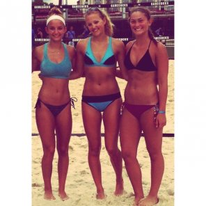 Whoever invented beach volleyball did a good thing.