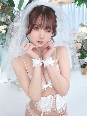 けんけん (Kenken - snexxxxxxx) White Wedding Dress (16)