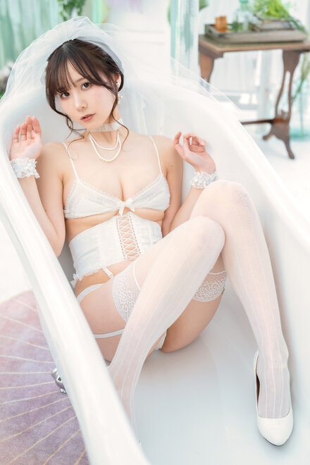 けんけん (Kenken - snexxxxxxx) White Wedding Dress (28)