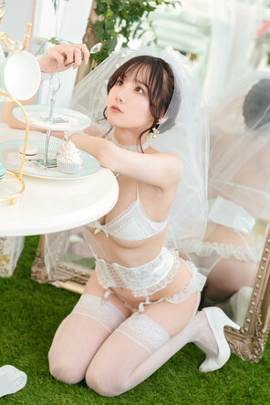 amateur pic けんけん (Kenken - snexxxxxxx) White Wedding Dress (32)