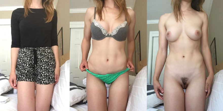 Put clothes on just to take them of[f] ten minutes later [on/off]