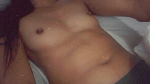 photo amateur Quick peek on my tiny teen tits :)