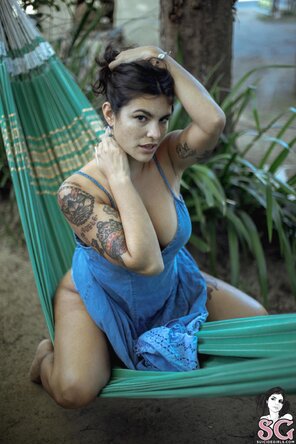 amateur photo Suicide Girls - Camille - Forest Green-08
