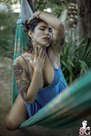 foto amatoriale Suicide Girls - Camille - Forest Green-09