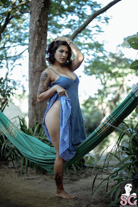 Suicide Girls - Camille - Forest Green-14