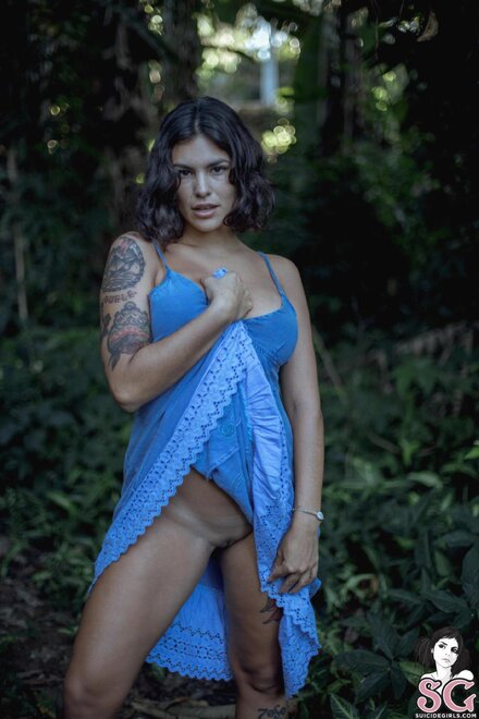 Suicide Girls - Camille - Forest Green-16