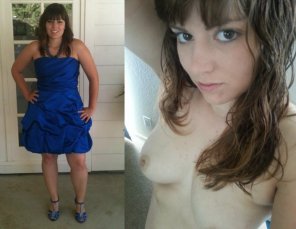 foto amateur Out of her dress