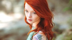 zdjęcie amatorskie Hair Face Hairstyle Hair coloring Red hair Beauty 