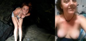 amateur-Foto Nervous to be nude