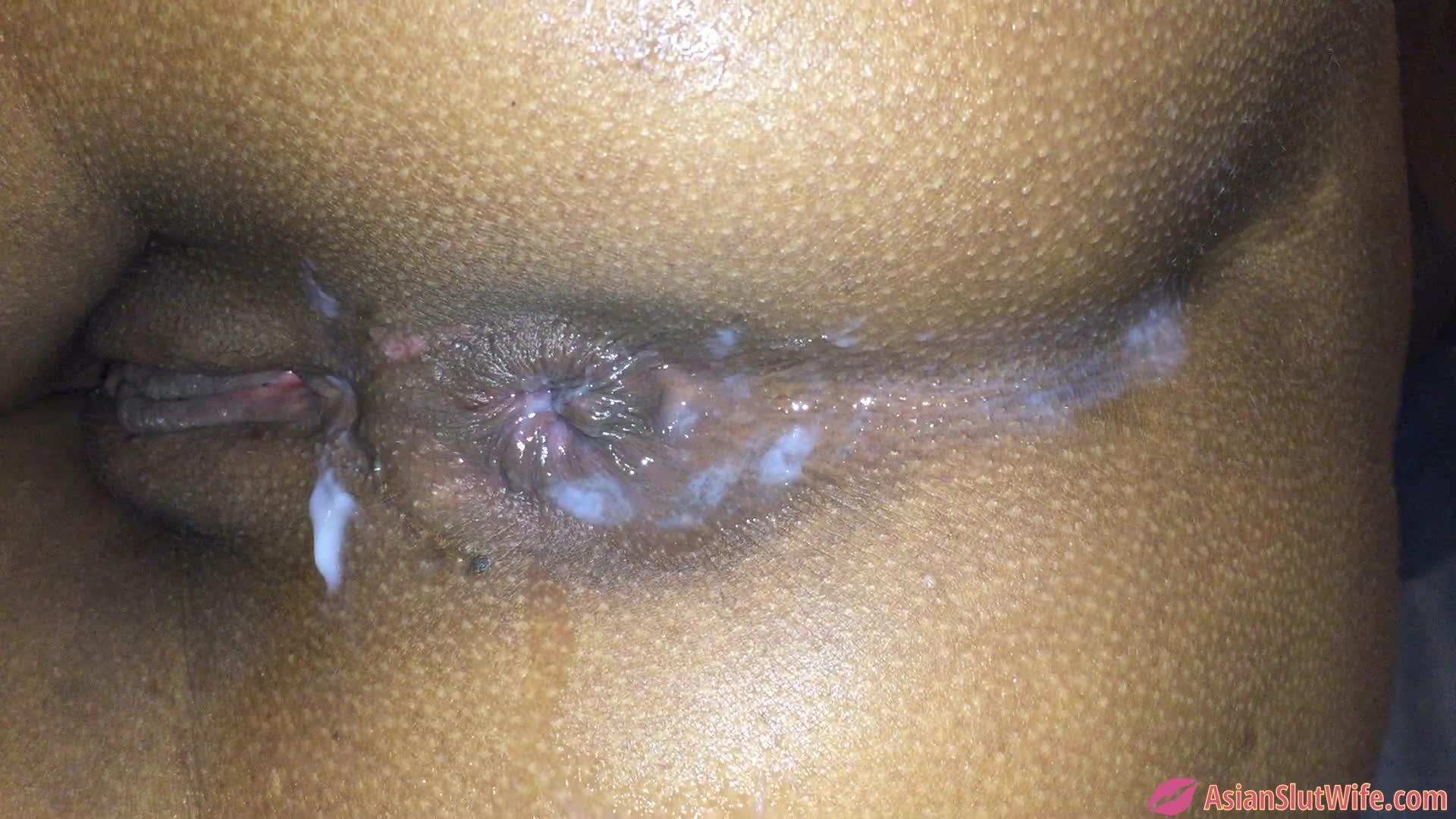 Cum Covered Asshole