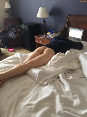 amateurfoto In bed in my hotel