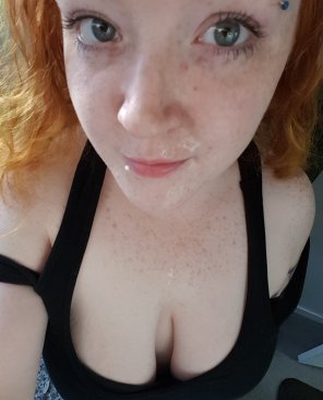 amateur photo There would honestly be more cum if I didn't swallow most of it. ðŸ¤·