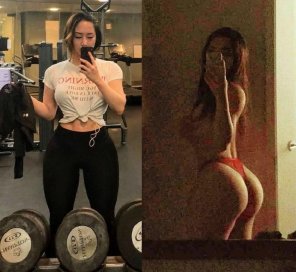 amateurfoto In the gym, and back at home...