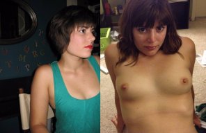 zdjęcie amatorskie Before and after