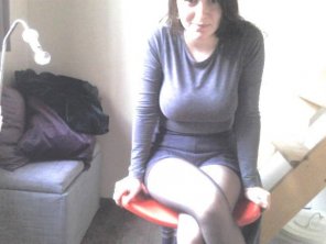 foto amatoriale Tights Leg Clothing Sitting Thigh 