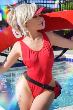 amateur photo [SELF] Lifeguard Mercy concept from Overwatch - by Felicia Vox