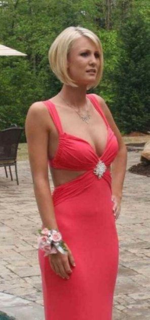 photo amateur Pink dress