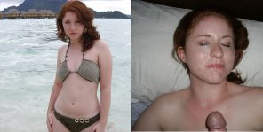 foto amateur Before and after