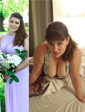 amateur-Foto Bridesmaid On/Off, thicc