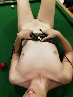 amateurfoto Lets play with your pool cue?