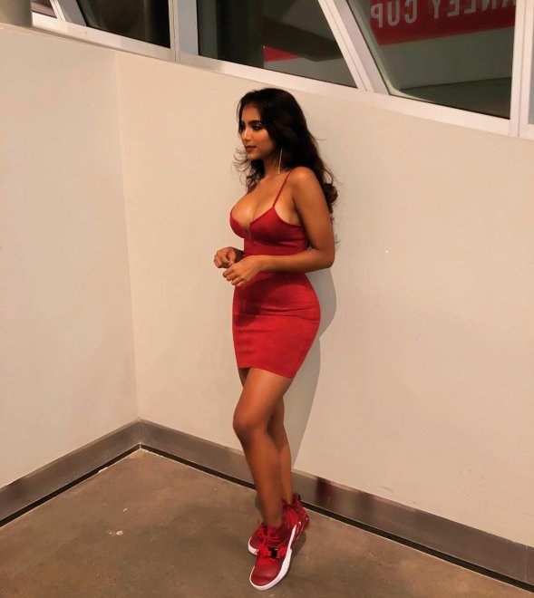 Red Dress & Sneakers!