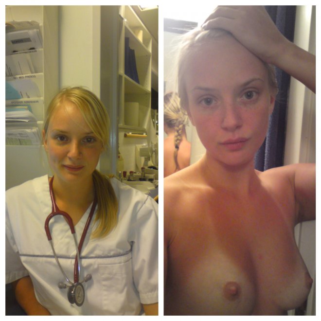Blonde Nurse nude